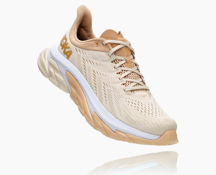 Hoka One One Tenisky Panske Béžové - Clifton Edge - 82761-KAVR